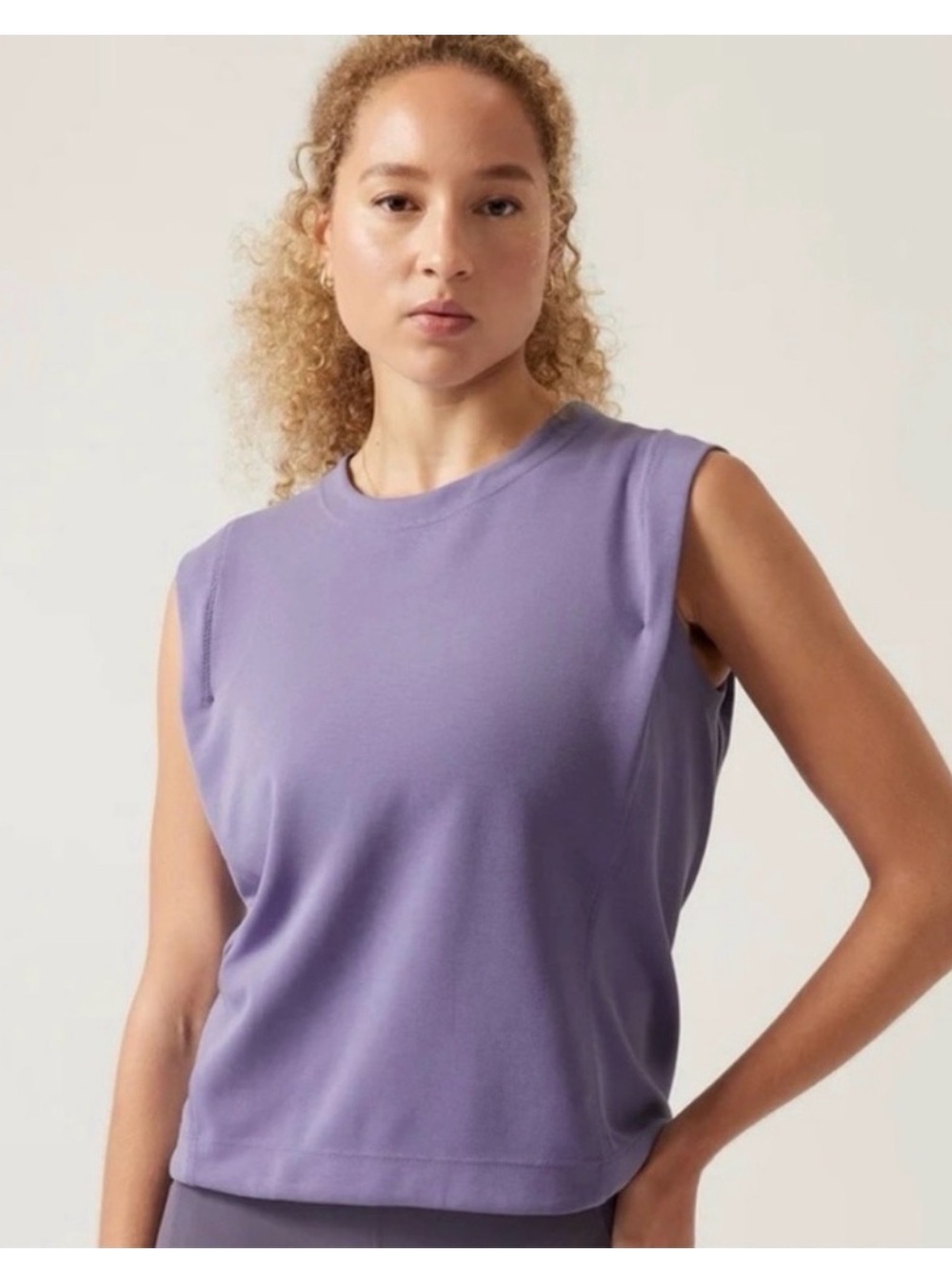 Athleta Seasoft Tank Sweatshirt